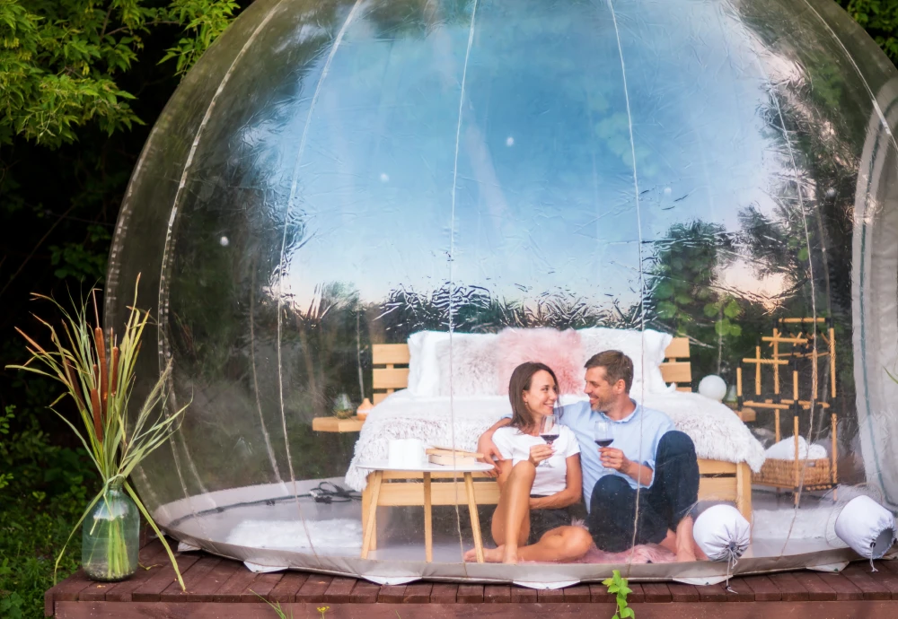 see through bubble tent